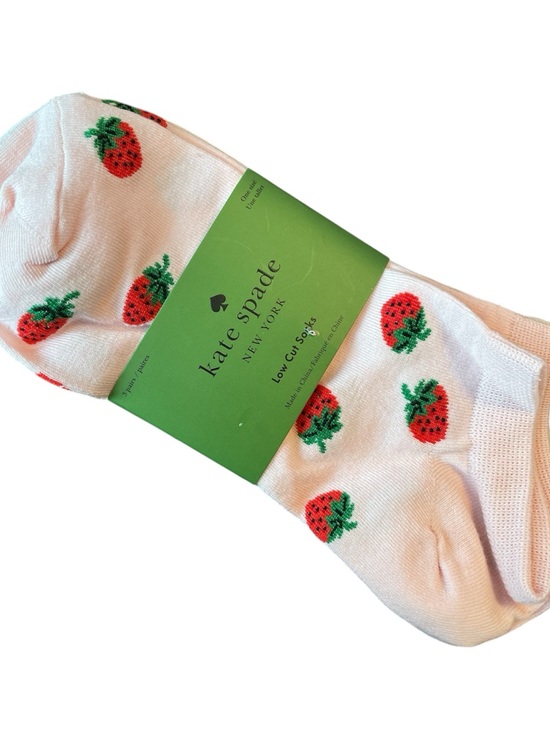 kate spade Other - Kate Soade Pink Strawberry Low Cut Socks